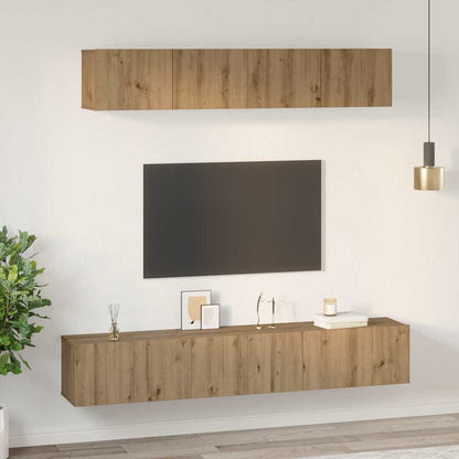 vidaXL TV Cabinet Set 5 pcs Artisan Oak Engineered Wood