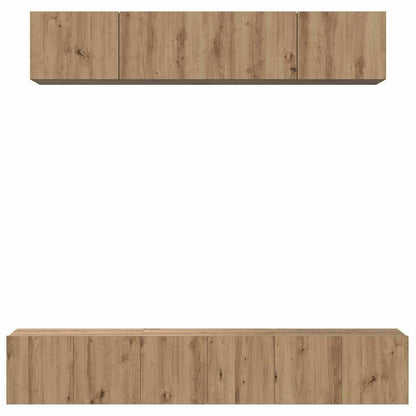 vidaXL TV Cabinet Set 5 pcs Artisan Oak Engineered Wood