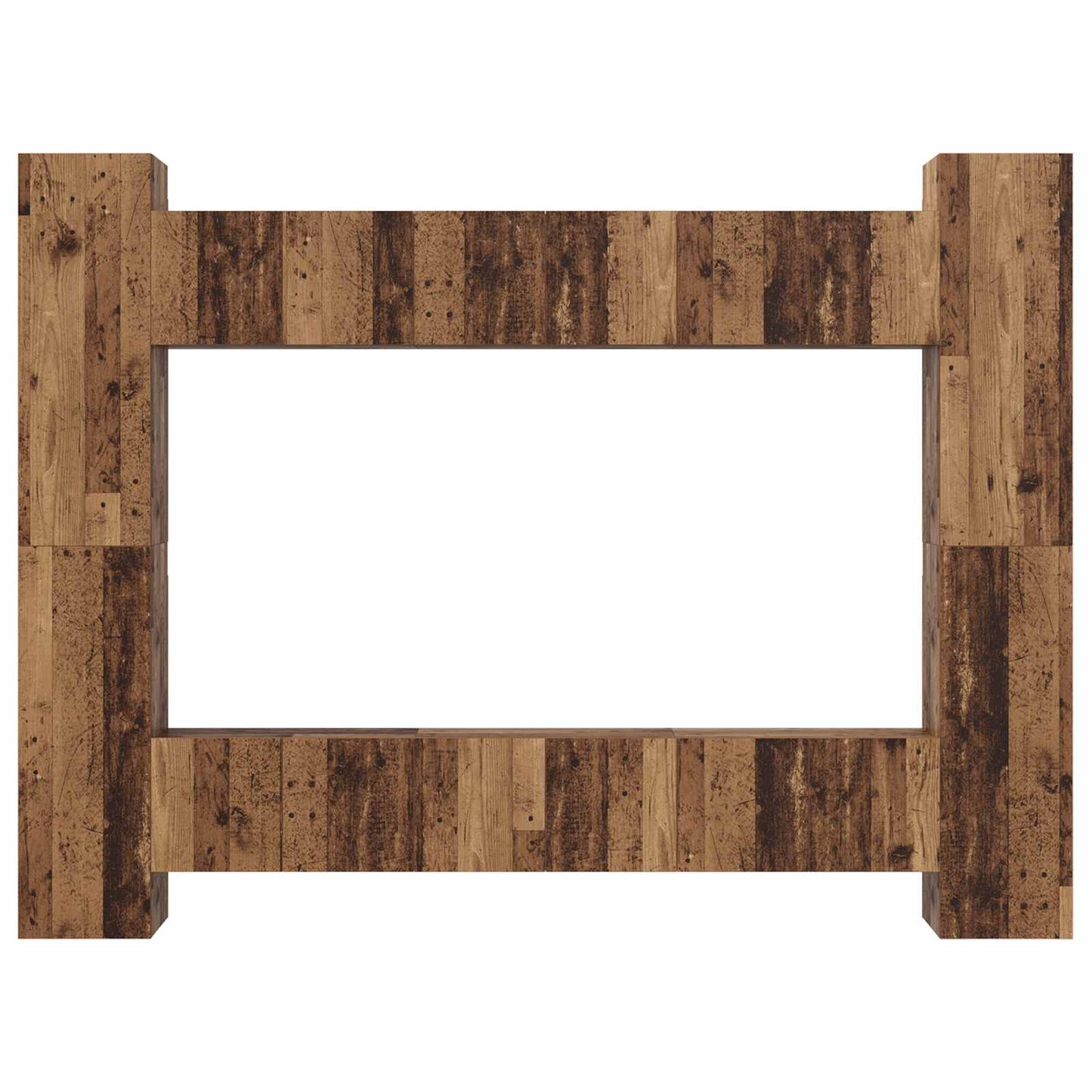 vidaXL TV Cabinet Set Wall-mounted 10 pcs Old Wood 30.5 x 30 x 90 cm
