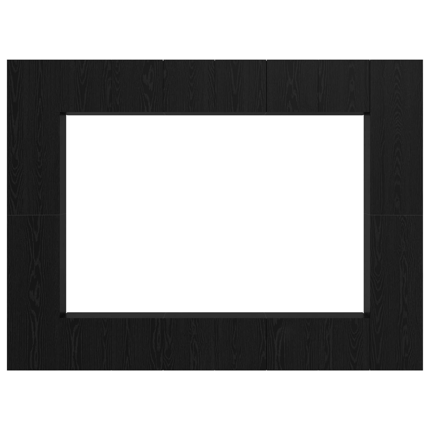 vidaXL TV Cabinet Set Wall-mounted 10 pcs Black Oak 30.5 x 30 x 90 cm