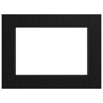 vidaXL TV Cabinet Set Wall-mounted 10 pcs Black Oak 30.5 x 30 x 90 cm