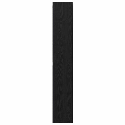 vidaXL TV Cabinet Set Wall-mounted 10 pcs Black Oak 30.5 x 30 x 90 cm