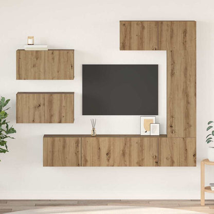 vidaXL TV Cabinet Set 6 pcs Artisan Oak Engineered Wood