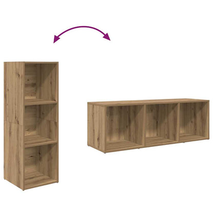 vidaXL TV Cabinet Set 3 pcs Brown Engineered Wood