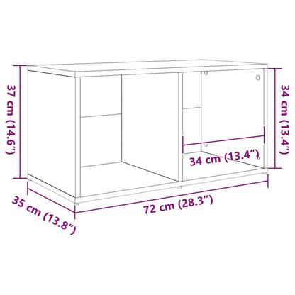 vidaXL TV Cabinet Set 3 pcs Brown Engineered Wood