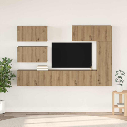 vidaXL TV Cabinet Set 6 pcs Artisan Oak Engineered Wood