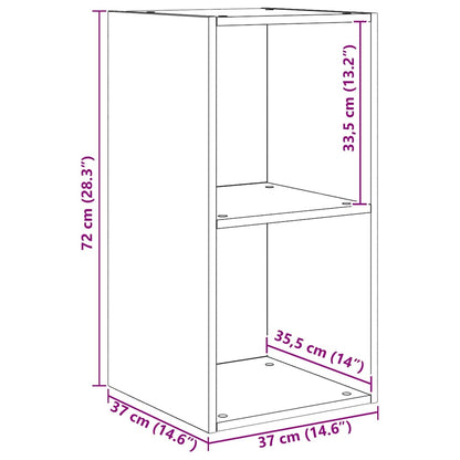 vidaXL TV Cabinet Set Wall-mounted 4 pcs Black Oak Engineered Wood