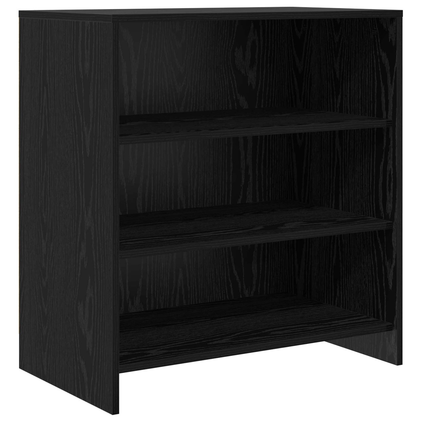 vidaXL Sideboard 2 pcs Black Oak 70 x 41 x 75 cm Engineered Wood