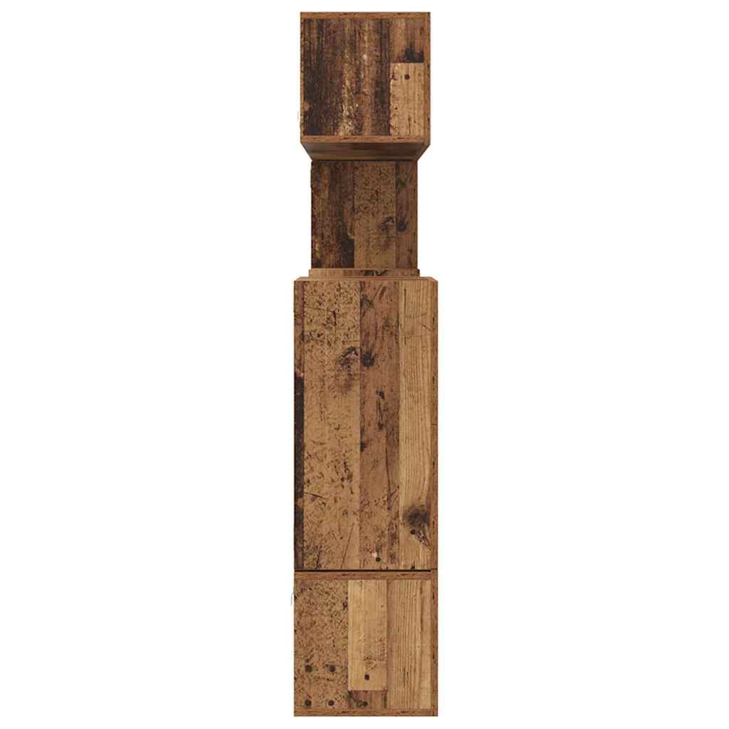 vidaXL TV Cabinet Set Wall-mounted 10 pcs Old Wood Engineered Wood