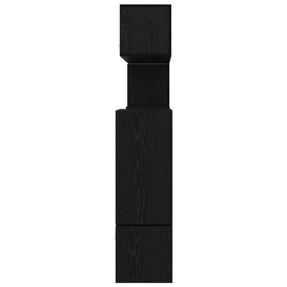 vidaXL TV Cabinet Set Wall-mounted 10 pcs Black Oak Engineered Wood