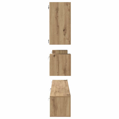 vidaXL TV Cabinet Set 8 pcs Artisan Oak Engineered Wood