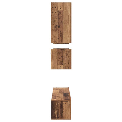 vidaXL TV Cabinet Set Wall-mounted 8 pcs Old Wood Engineered Wood