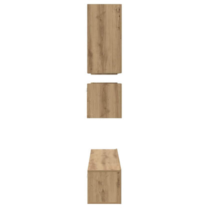 vidaXL TV Cabinet Set Wall-mounted 8 pcs Artisan Oak Engineered Wood