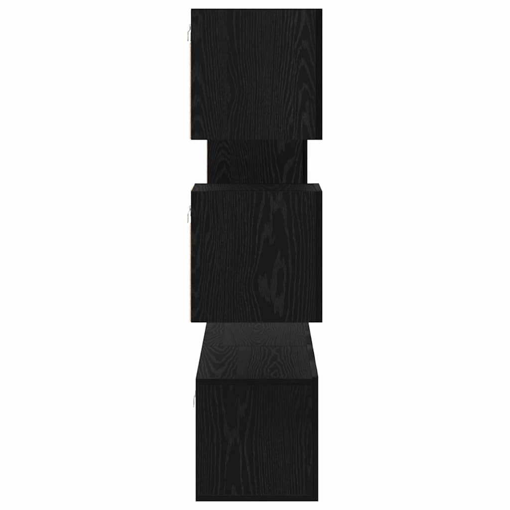 vidaXL TV Cabinet Set Wall-mounted 5 pcs Black Oak Engineered Wood