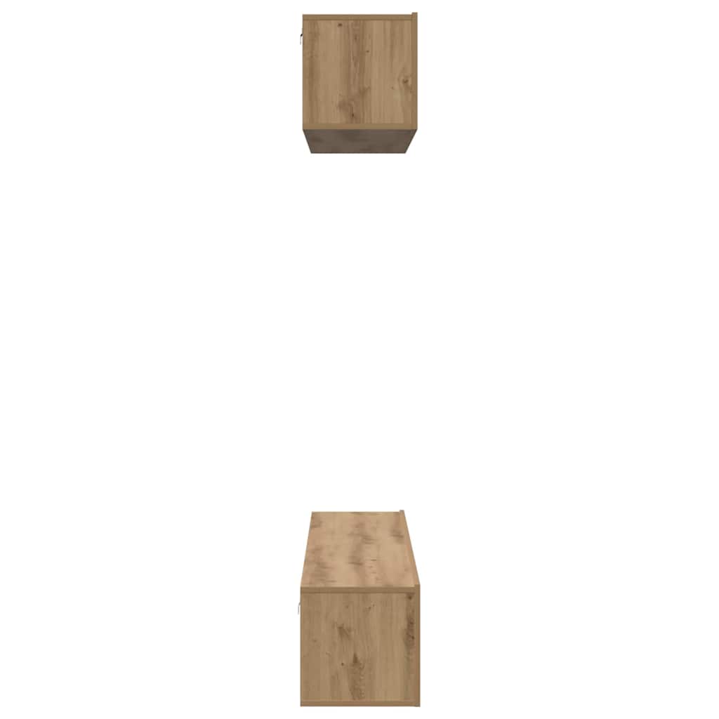 vidaXL TV Cabinet Set 4 pcs Artisan Oak Engineered Wood