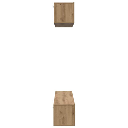 vidaXL TV Cabinet Set 4 pcs Artisan Oak Engineered Wood