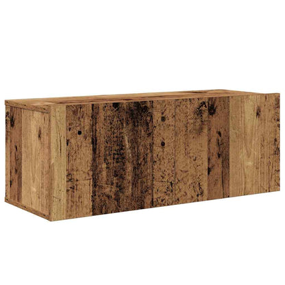 vidaXL TV Cabinet Set Wall-mounted 2 pcs Old Wood Engineered Wood