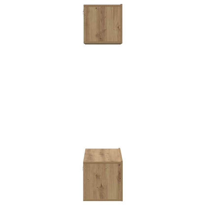 vidaXL TV Cabinet Set 2 pcs Artisan Oak Engineered Wood