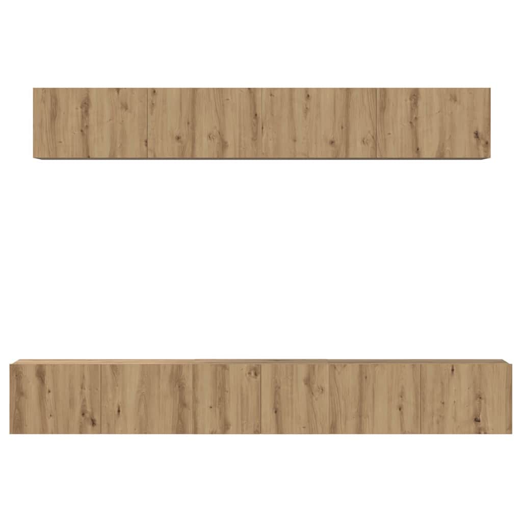 vidaXL TV Cabinet Set 5 pcs Artisan Oak Engineered Wood