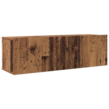 vidaXL TV Units Wall-mounted 4 pcs Old Wood Engineered wood