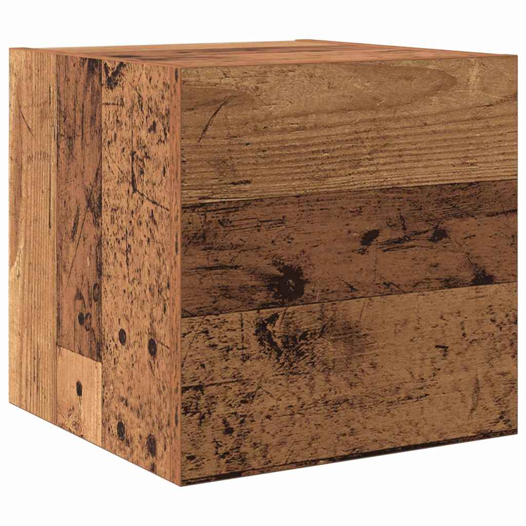 vidaXL TV Units Wall-mounted 4 pcs Old Wood Engineered wood