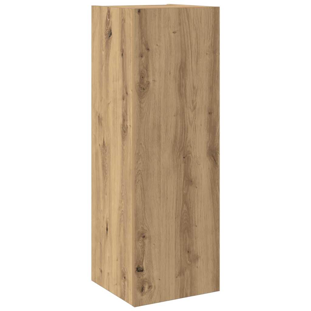 vidaXL TV Units Wall-mounted 4 pcs Artisan Oak Engineered wood