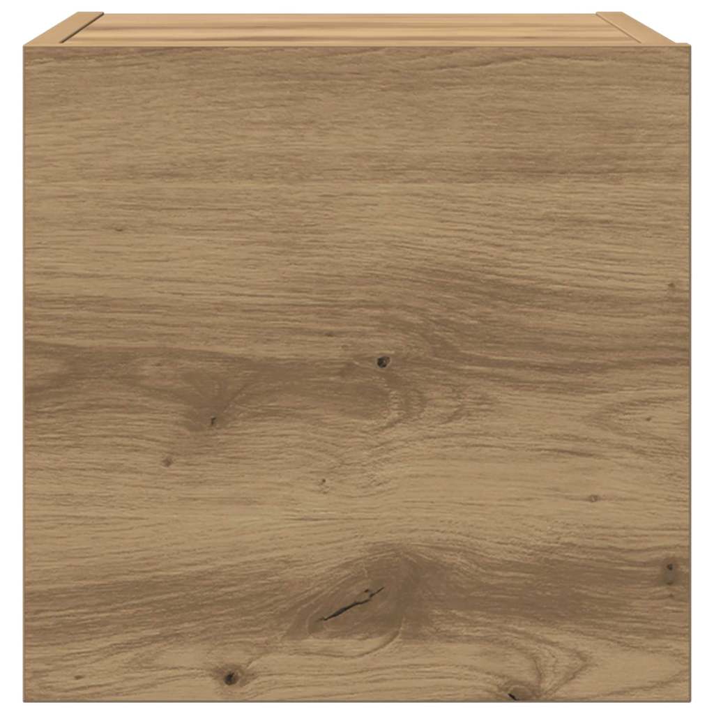 vidaXL TV Units Wall-mounted 4 pcs Artisan Oak Engineered wood