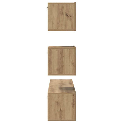 vidaXL TV Cabinet Set 4 pcs Artisan Oak Engineered Wood