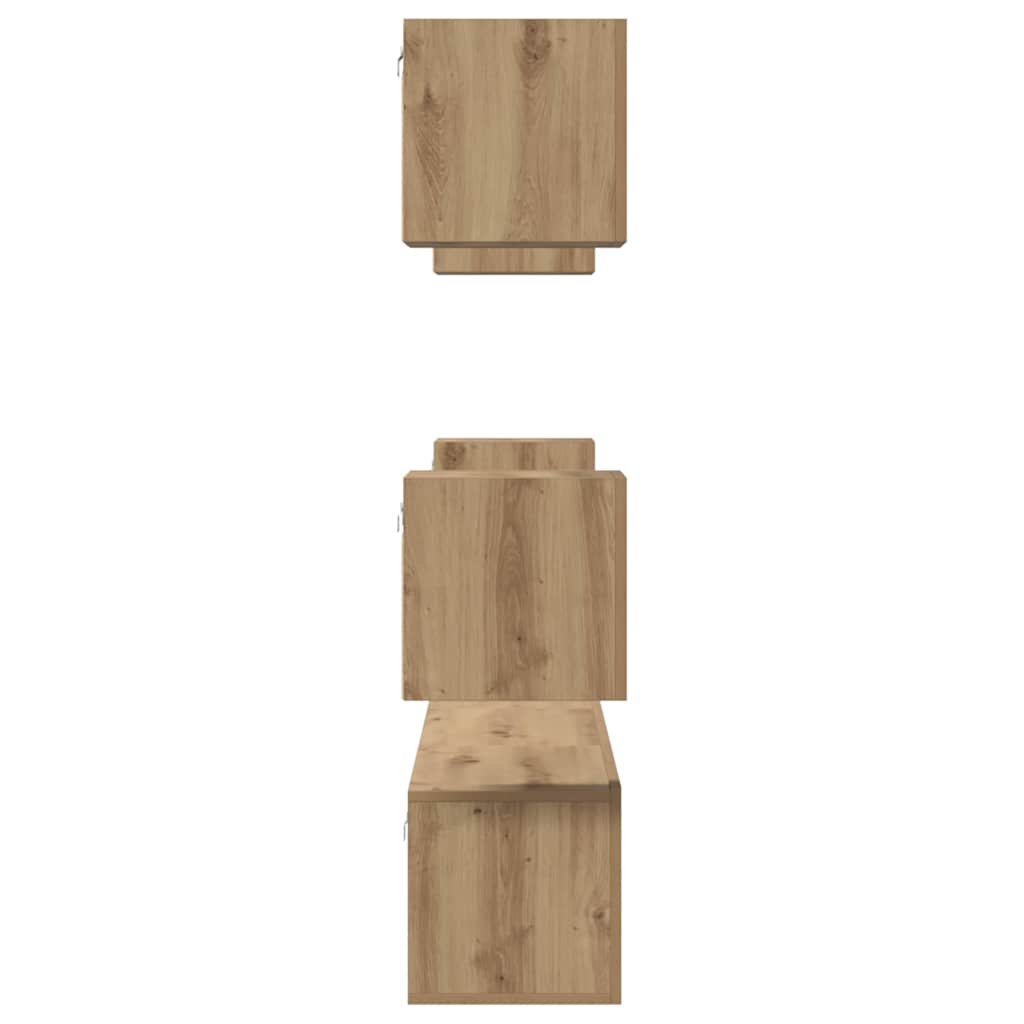 vidaXL TV Cabinet Set 7 pcs Artisan Oak Engineered Wood