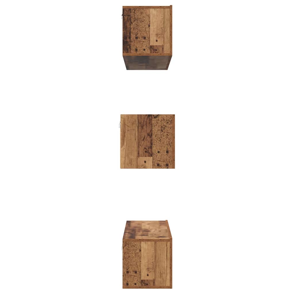 vidaXL TV Cabinet Set Wall-mounted 6 pcs Old Wood Engineered Wood