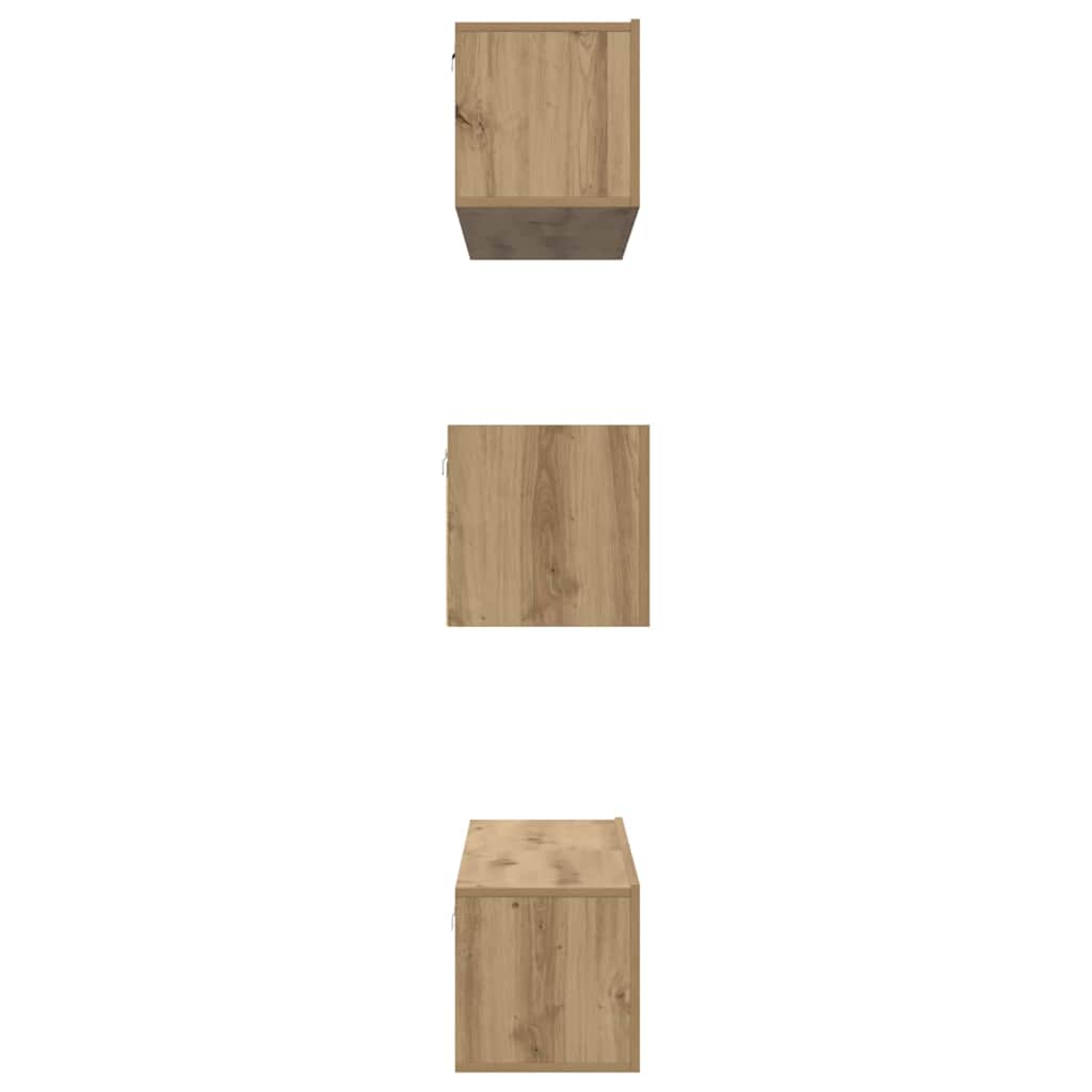 vidaXL TV Cabinet Set Wall-mounted 6 pcs Artisan Oak Engineered Wood