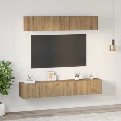 vidaXL TV Cabinet Set 5 pcs Artisan Oak Engineered Wood