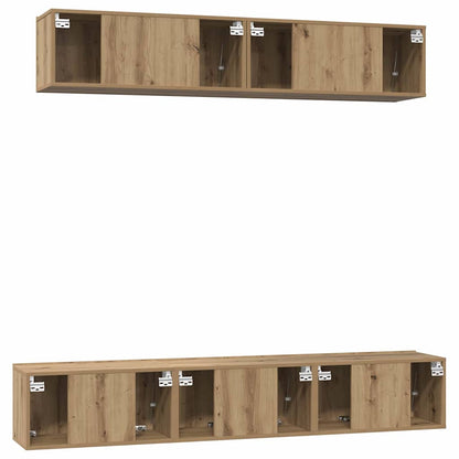 vidaXL TV Cabinet Set 5 pcs Artisan Oak Engineered Wood