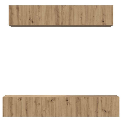 vidaXL TV Cabinet Set 5 pcs Artisan Oak Engineered Wood