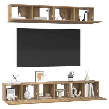 vidaXL TV Cabinet Set 5 pcs Artisan Oak Engineered Wood