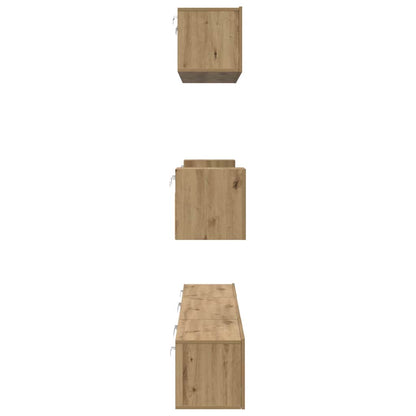 vidaXL TV Cabinet Set 7 pcs Artisan Oak Engineered Wood