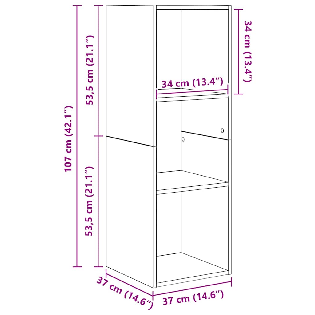 vidaXL TV Cabinet Set 3 pcs Artisan Oak Engineered Wood