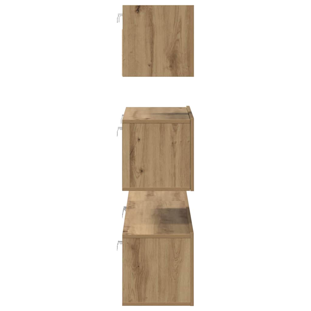 vidaXL TV Cabinet Set 4 pcs Artisan Oak Engineered Wood