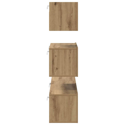 vidaXL TV Cabinet Set 4 pcs Artisan Oak Engineered Wood