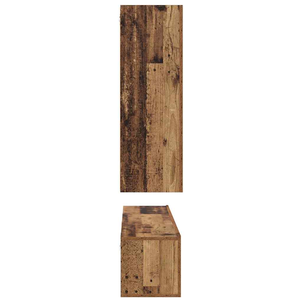 vidaXL TV Cabinet Set Wall-mounted 5 pcs Old Wood Engineered Wood