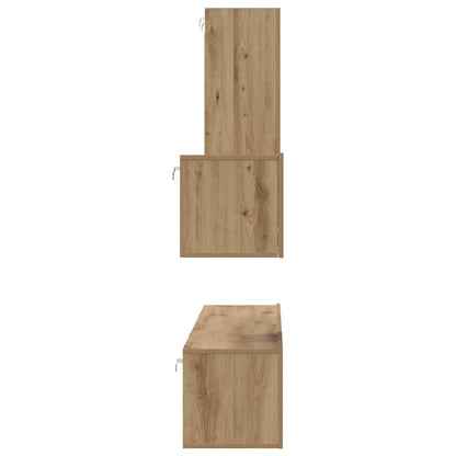 vidaXL Wall TV Cabinet 4 pcs Artisan Oak Engineered Wood