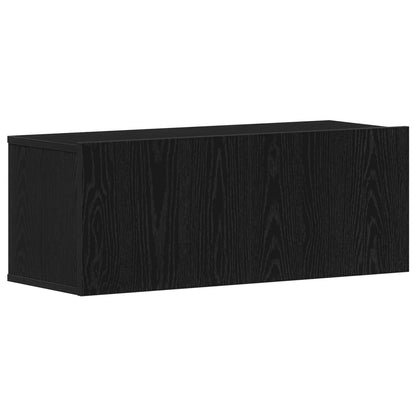 vidaXL TV Cabinet Set 6 pcs Black Oak Engineered Wood