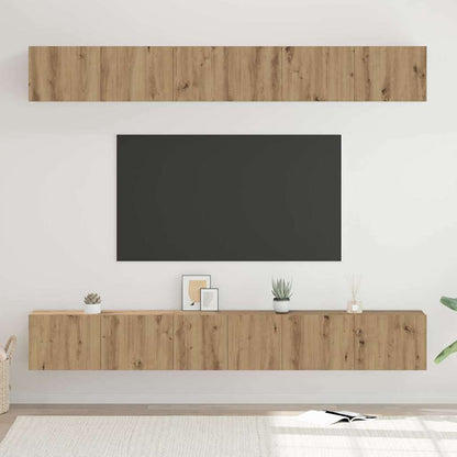 vidaXL TV Cabinet Set 6 pcs Artisan Oak Engineered Wood