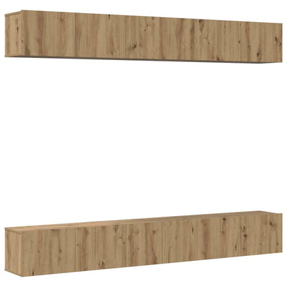 vidaXL TV Cabinet Set 6 pcs Artisan Oak Engineered Wood