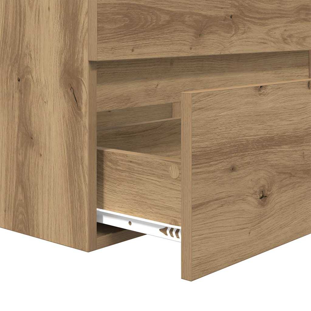 vidaXL Bathroom Furniture Set 3 pcs Artisan oak 60 x 38.5 x 45 cm