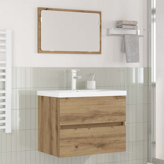 vidaXL Bathroom Furniture Set 3 pcs Artisan oak 60 x 38.5 x 45 cm