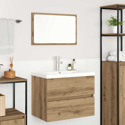 vidaXL Bathroom Furniture Set 3 pcs Artisan oak 60 x 38.5 x 45 cm