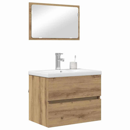 vidaXL Bathroom Furniture Set 3 pcs Artisan oak 60 x 38.5 x 45 cm