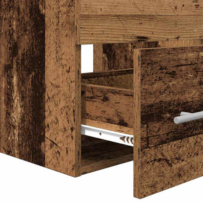 vidaXL Bathroom Furniture Set 2 pcs Old Wood Engineered Wood