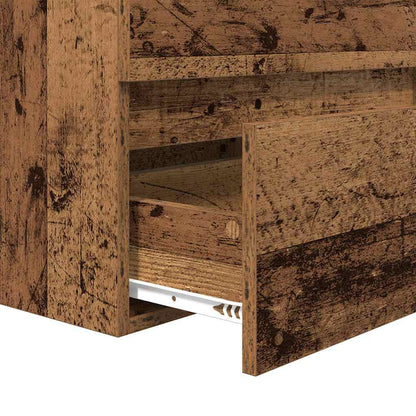 vidaXL Bathroom Furniture Set 2 pcs Old Wood and White Engineered Wood